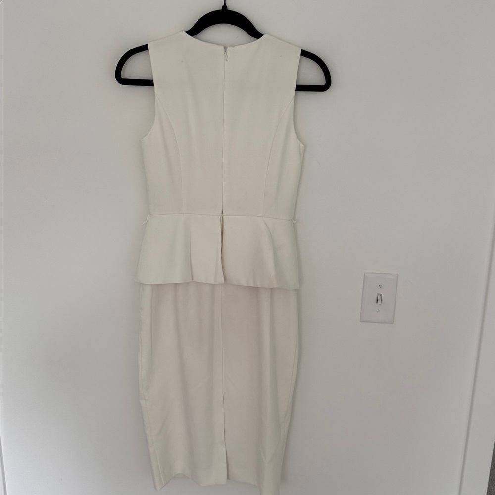 White House Black Market White Business Midi Dress - Size 0 - Picture 3 of 4